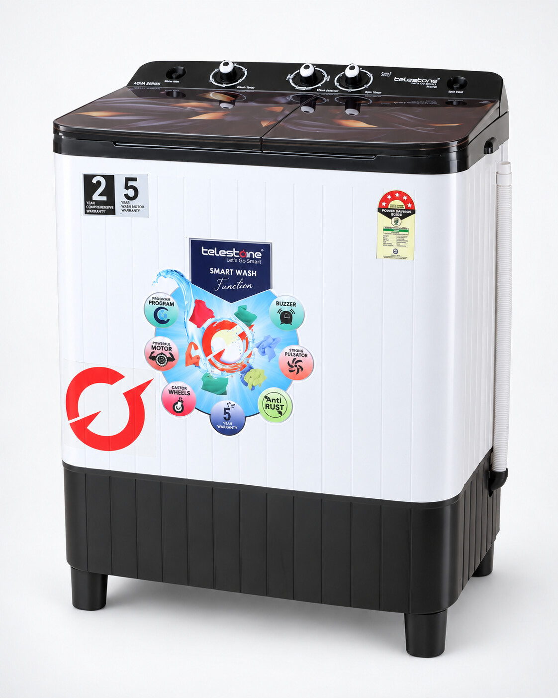 Aqua 8.0 kg Semi-Automatic Washing Machine